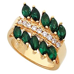 Ring Mounting for Marquise Gemstones