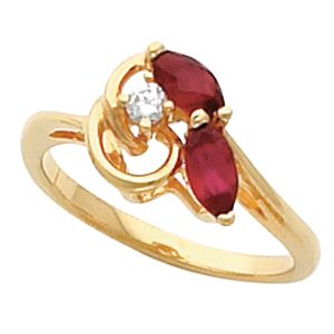 Ring Mounting for Marquise Gemstones