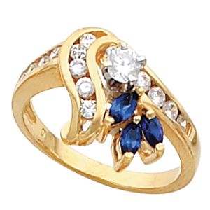 Ring Mounting for Marquise Gemstones
