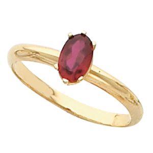 Ring Mounting for Oval Gemstone Solitaire