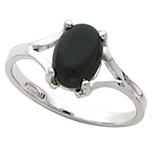 Ring Mounting for Oval Gemstone Solitaire