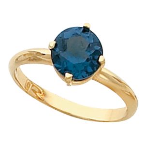 Ring Mounting for Round Gemstone Solitaire