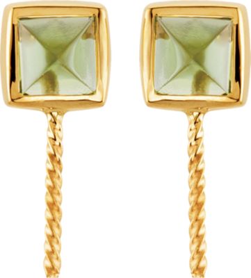 South Sea Cultured Pearl and Peridot Earrings