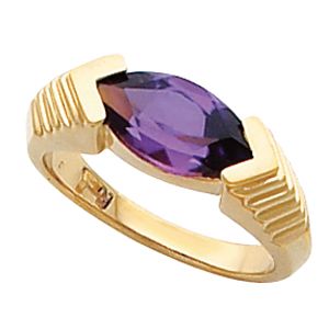 Ring Mounting for Marquise Gemstone