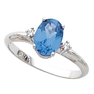 Ring Mounting for Oval Gemstone 