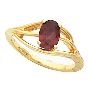 Ring Mounting for Oval Gemstone Solitaire