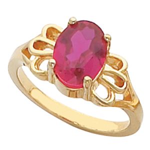 Ring Mounting for Oval Gemstone Solitaire