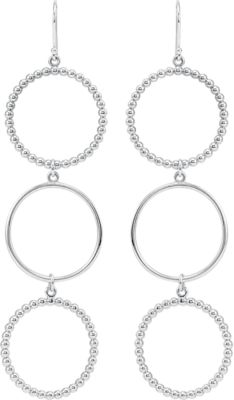 Triple Circle Shaped Dangle Earrings