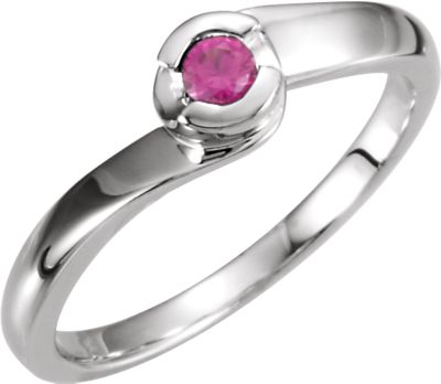 Bypass Ring Mounting for Round Gemstone Solitaire