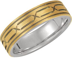 6mm Band with Black Rhodium