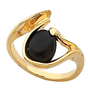 Ring Mounting for Oval Cabochon Gemstone 