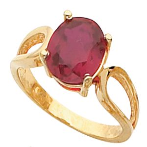 Ring Mounting for Oval Gemstone Solitaire