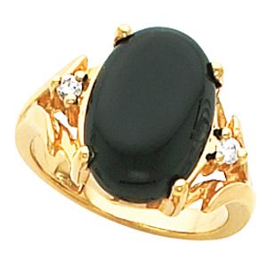 Ring Mounting for Oval Gemstone 