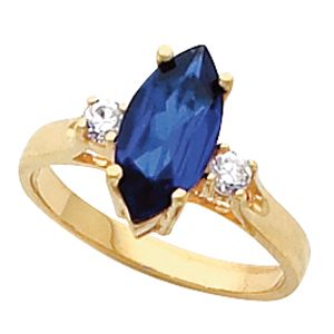 Ring Mounting for Marquise Gemstone