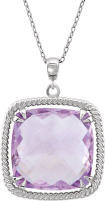 Antique Square Dangle Pendant or Necklace