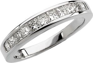 3/4 ct tw Princess-Cut Diamond Anniversary Band