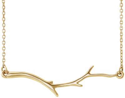14kt Yellow Branch 18" Necklace