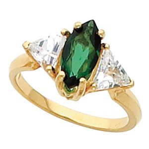 Ring Mounting for Marquise Gemstone