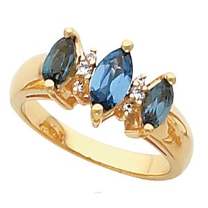 Ring Mounting for Marquise Gemstones