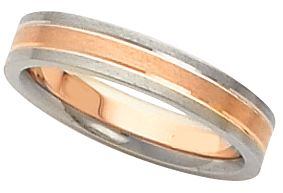 4mm Two-Tone Wedding Band