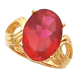 Ring Mounting for Oval Gemstone Solitaire