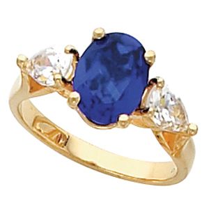Ring Mounting for Oval Gemstone 