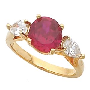 Ring Mounting for Round Gemstone