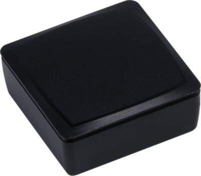 Black Plastic Cotton Filled Boxes