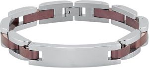 Stainless Steel Men's Panther Signet Bracelet