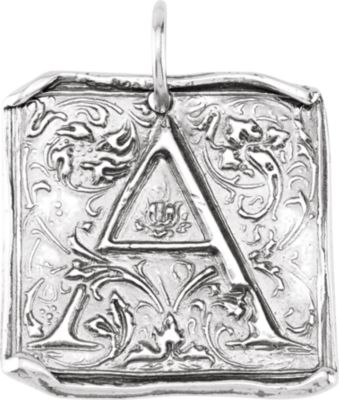 Posh Mommy&reg; Vintage Initial Pendant 