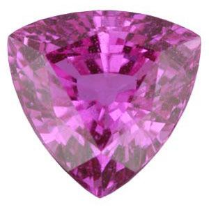 Trillion Genuine Pink Sapphire (Black Box)