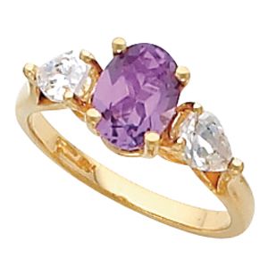 Ring Mounting for Oval Gemstone 