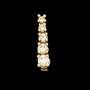 5 Stone Graduated Earring Mounting