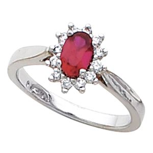 Ring Mounting for Oval Gemstone 