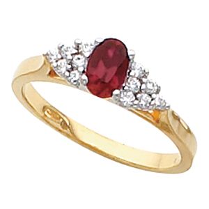 Ring Mounting for Oval Gemstone 