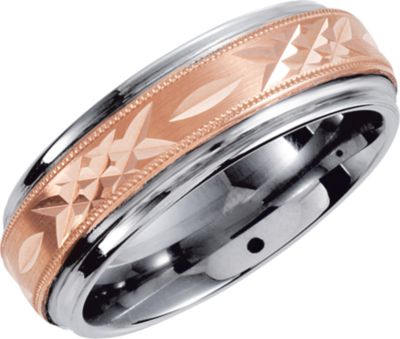 Dura Tungsten&reg: Diamond Cut Band with Milgrain