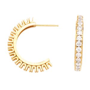 Accented Hoop Earring Mounting 