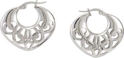 Amalfi&trade; Stainless Steel Hoop Earrings