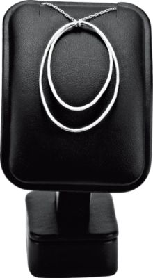 Black Leatherette Small Pendant Stand Display