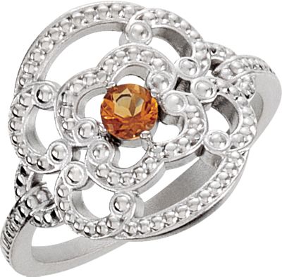 Granulated Design Ring