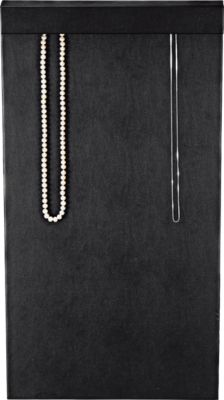 Black Leatherette Tall Chain Display W/ Easel