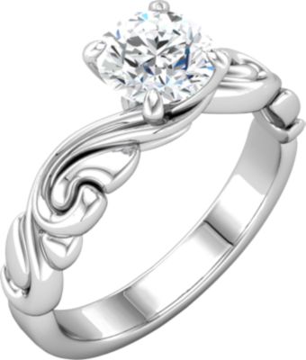 Sculptural-Inspired Engagement Ring