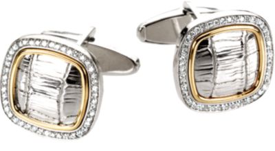 1/2 ct tw Diamond Cuff Links