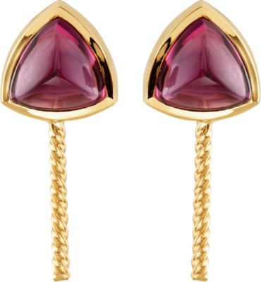 South Sea Cultured Pearl and Rhodolite Garnet Earrings