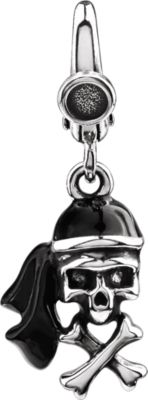 Enamel Pirate Skull Charm