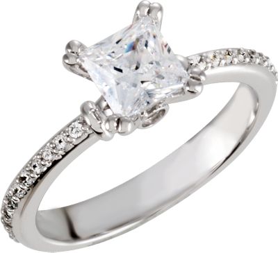 Engagement Ring or Matching Band Mounting