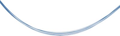 Stainless Steel 7-strand Saxe Blue Coated Chain