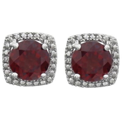 Halo-Styled Button Earrings