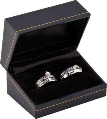 Diamond Wedding Set with Box
