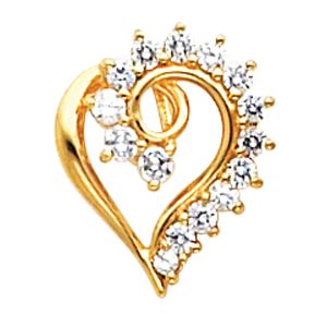 Heart Pendant Slide Mounting 